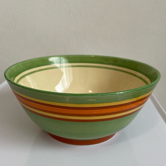 RARE Antique Clarice Cliff Bizarre Banded Motif Bowl Newport Pottery England